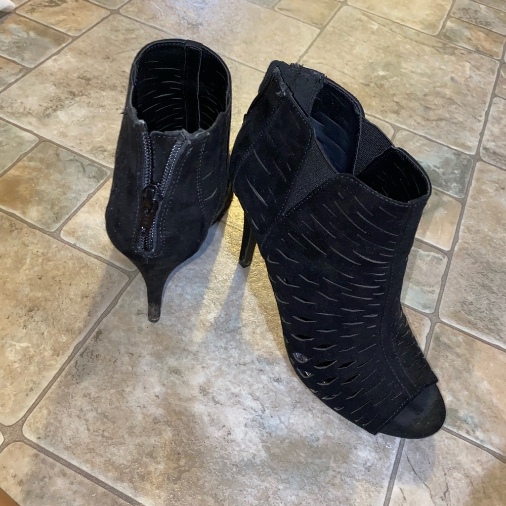 Candies Black Heels